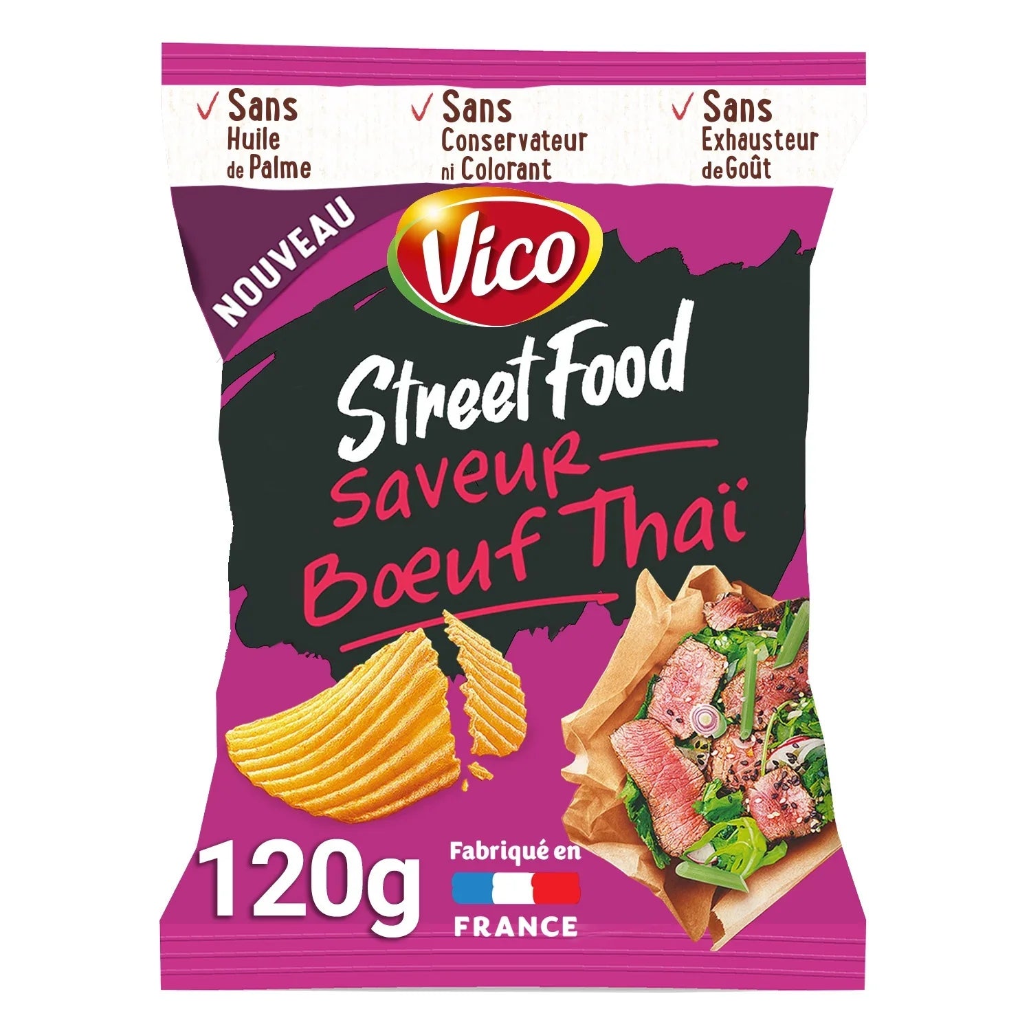Chips Street Food Bœuf Thaï VICO / 120g