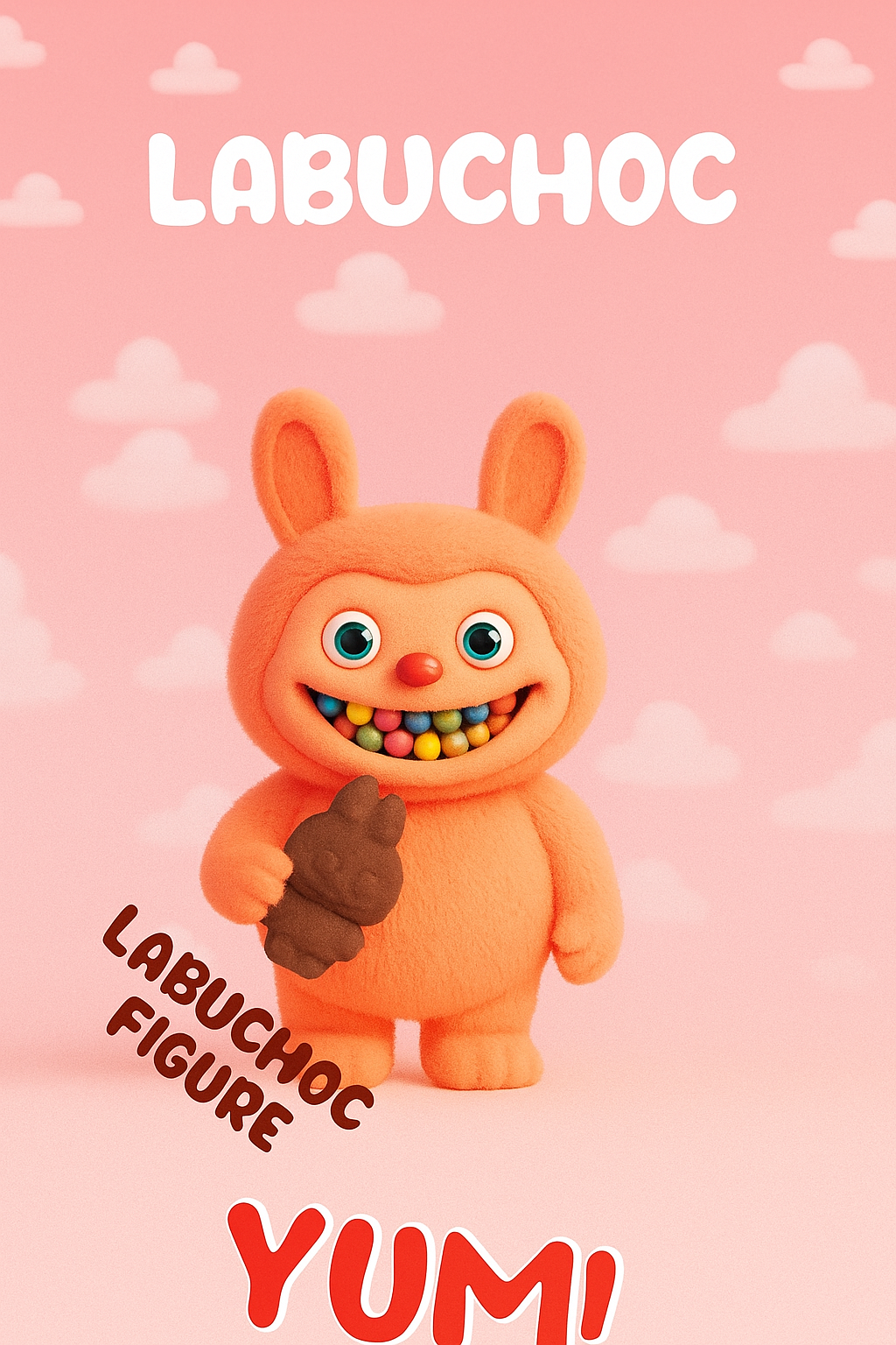 LABUBU Figurine Chocolat Fraise / 30g (NEW)