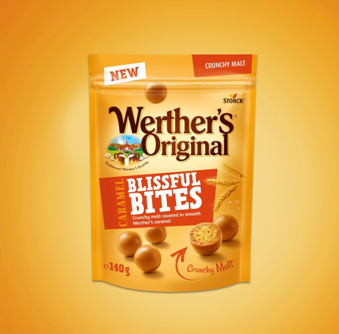 Werther's Original Caramel Bites Crunchy (140g)